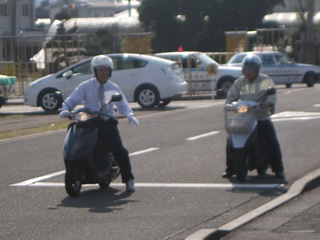 交通安全講習会の風景