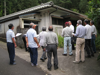 木造空き家簡易鑑定士講習の風景